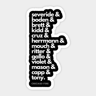 *NEW* Chicago Fire Squad Goals (White Text) Sticker